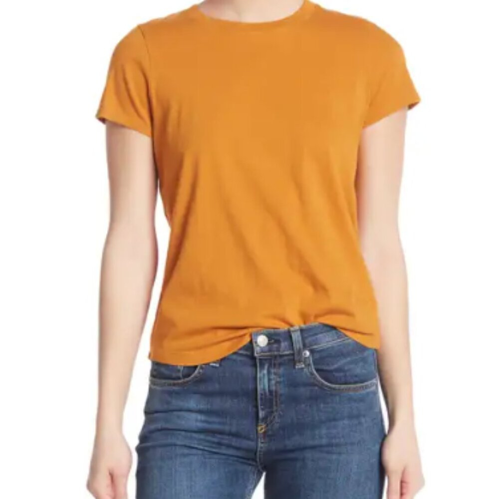 Madewell Vintage Crewneck Cotton T-Shirt Small, BURNISHED CARAMEL